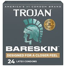 trojan magnum lubricated latex condoms Trojan ENZ Non-Lubricated Condoms x3 main image 1