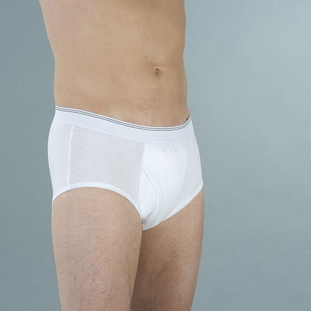 Wearever Reusable Mens Incontinence Super Briefs XL White