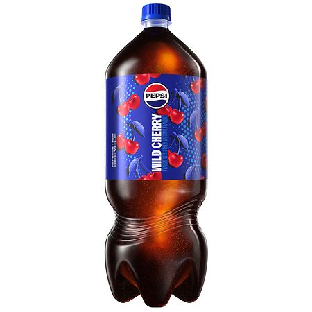 soda② Pepsi Cola Wild Cherry Flavor Soda Pop, 2 Liter Bottle, Perfect