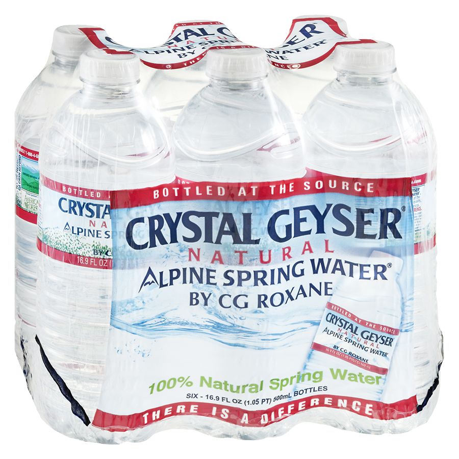 Crystal Geyser Natural Alpine Spring 16.9 Oz. Water Bottles, 24-Pack