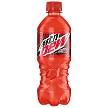 Mountain Dew Code Red Soda 20 Oz. Bottle 