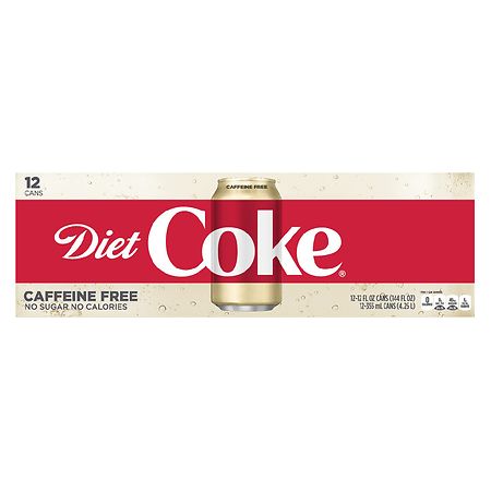 Diet Coke Caffeine Free Soda, Fridge Pack