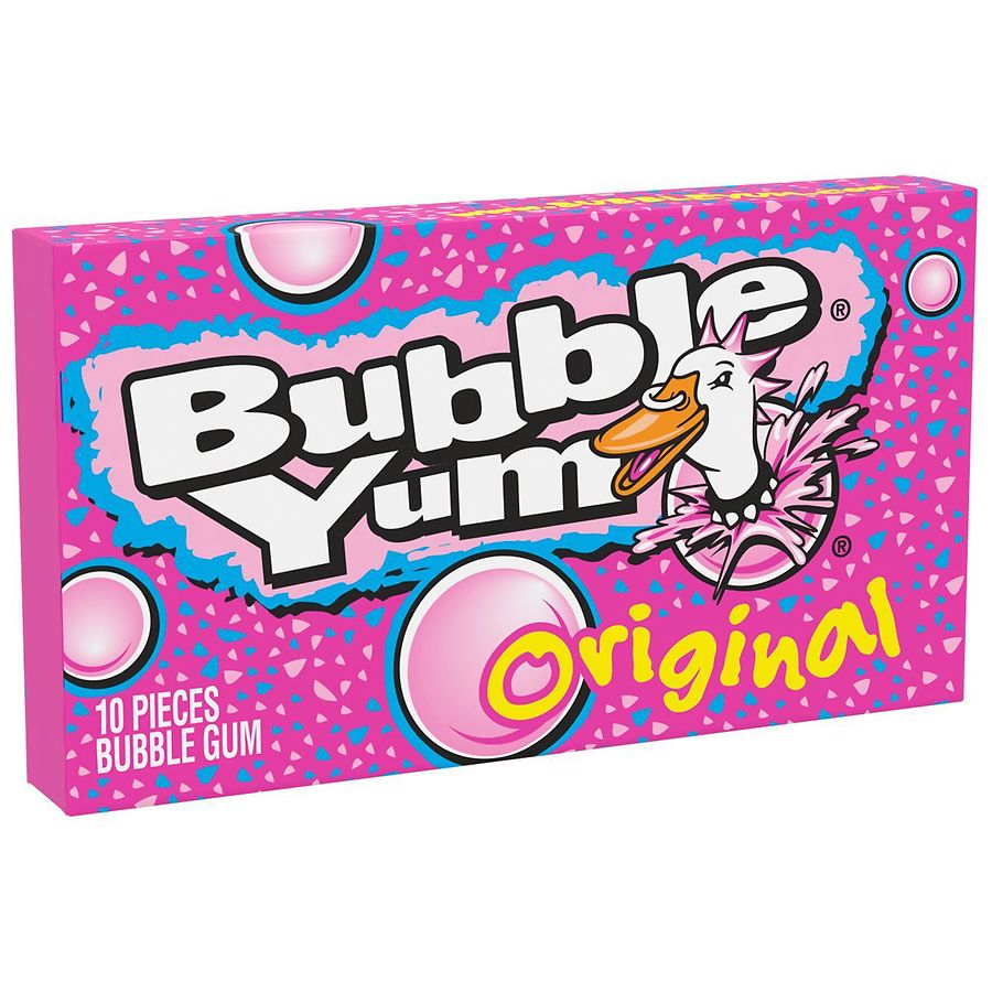 Bubble Yum Bubble Gum, Individually Wrapped Original Flavor