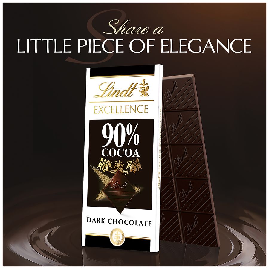 Lindt Excellence Bar 90% Cocoa Dark Chocolate | Walgreens