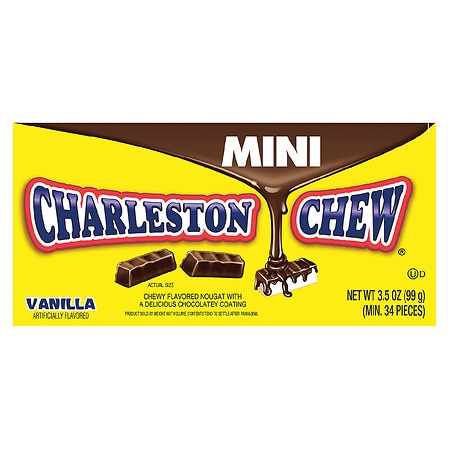 Charleston Chews Chocolate Covered Vanilla Mini Bars