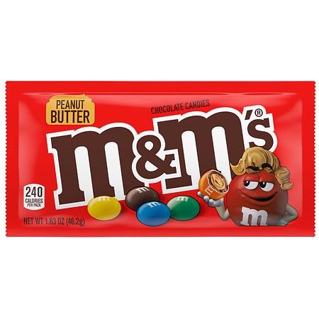 M&M Milk Chocolate 1.69oz pack or 36ct box