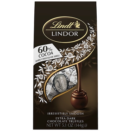 Lindt LINDOR 70% Extra Dark Chocolate Truffles, Dark Chocolate Candy with  Smooth, Melting Truffle Center, Great for gift giving, 5.1 Ounce (Pack of 6)