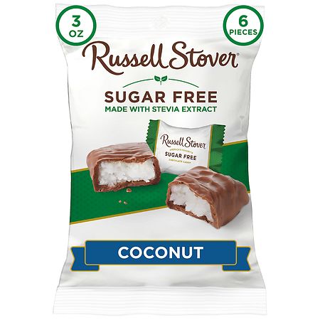 Russell Stover Sugar Free Chocolate Candy Coconut