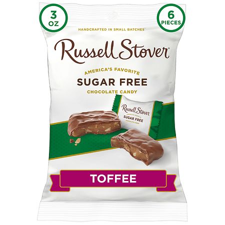 UPC 077260096210 product image for Russell Stover Sugar Free Chocolate Toffee - 3.0 OZ | upcitemdb.com