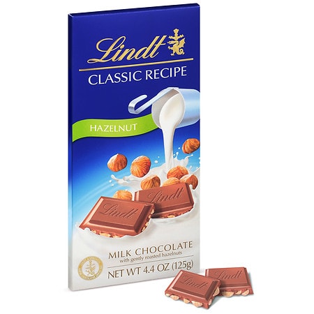 Lindt Classic Recipe Milk Chocolate Hazelnut Bar
