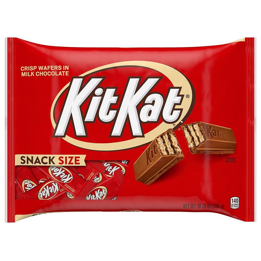 Kit Kat Snack Size Candy Bars, Individually Wrapped, Small Bag Milk Chocolate Wafer