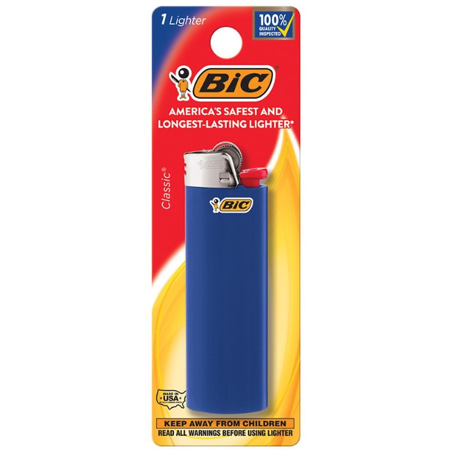 BIC Classic Lighters, Pocket Style, Safe & Assorted | Walgreens
