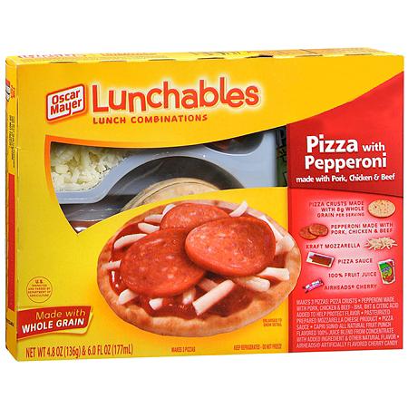 Oscar Mayer Lunchables Lunch Combinations Pizza With Pepperoni