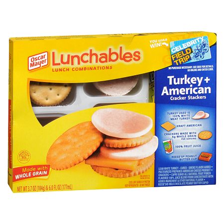 Oscar Mayer Lunchables Lunch Combinations Turkey + American