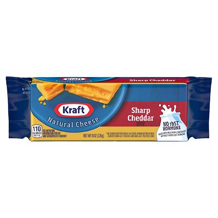 Kraft Natural Sharp Cheddar Cheese Chunk 8 oz