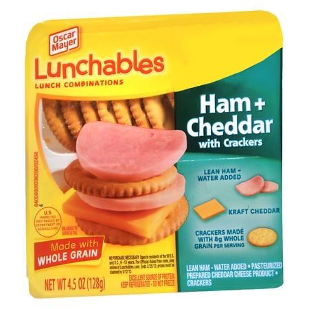 Oscar Mayer Lunchables Lunch Combinations Ham + Cheddar with Crackers