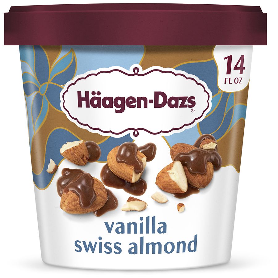 Haagen Dazs Ice Cream Vanilla Swiss Almond | Walgreens
