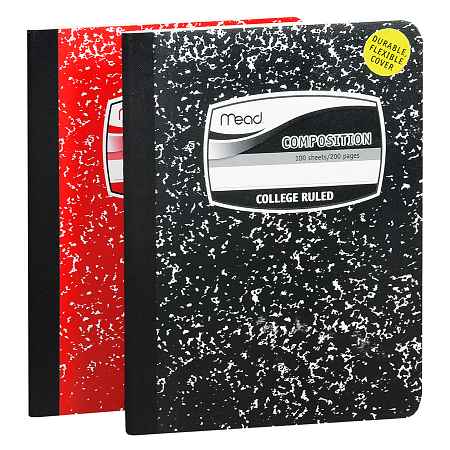 Mead College Ruled Composition Book 100 Sheets