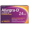 Allegra-D Pseudoephedrine 24-Hour Non-Drowsy Allergy & Congestion Relief Tablets-0
