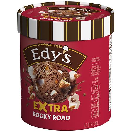 Edy's Extra, Frozen Dairy Dessert Rocky Road | Walgreens