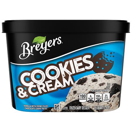 Breyers Frozen Dairy Dessert Cookies & Cream