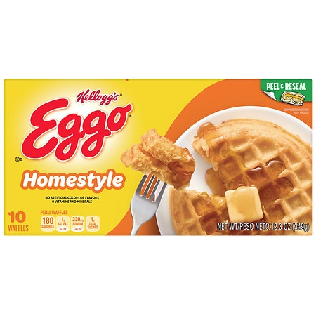 Eggo Frozen Waffles Homestyle