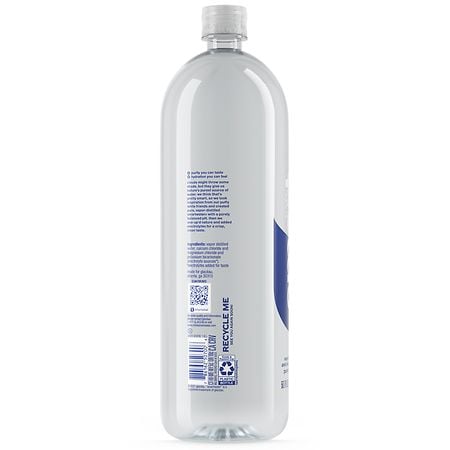 Smartwater Vapor Distilled Premium Water Bottles, 1 Liter, 12 Pack