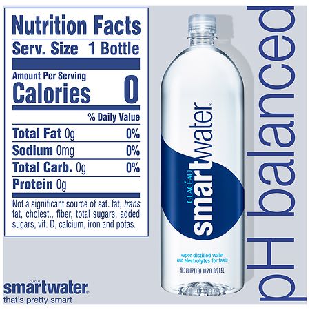 Smart Water Water, Vapor Distilled and Electrolytes 50.7 fl oz