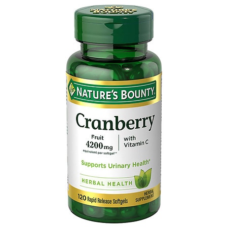 Nature's Bounty Triple Strength Cranberry 1680 mg Herbal Supplement Softgels