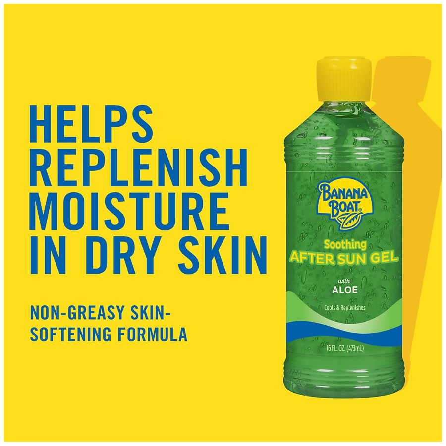salt water bacen then aloe vera gel Banana Boat Soothing 250 ml