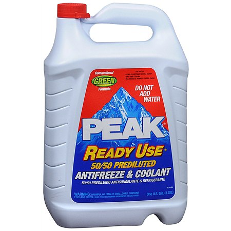 Peak Global Lifetime 50/50 Prediluted Antifreeze & Coolant Liquid