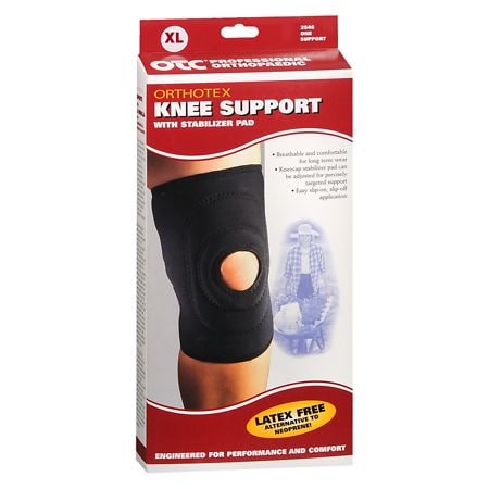 UPC 048503254667 product image for OTC Professional Orthopaedic Knee Support with Stabilizer Pad Black - XL 1.0 ea | upcitemdb.com