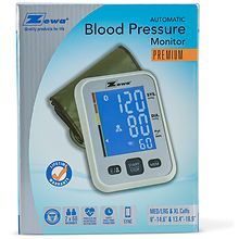 Mabis Adult Cuff Wrist Digital Blood Pressure Monitor White Device
