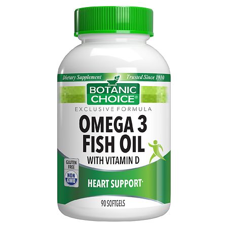 Botanic Choice Omega 3 Fish Oil with Vitamin D Softgels