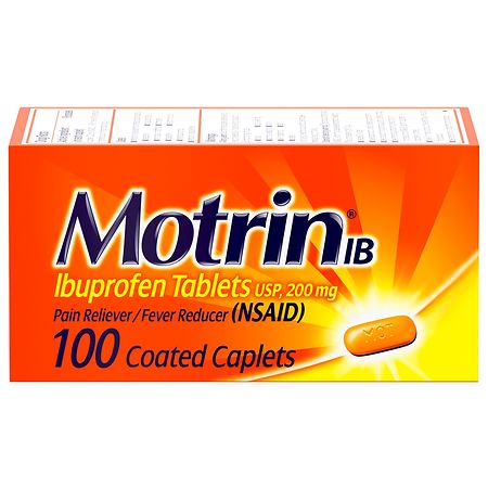 Motrin IB, Ibuprofen Tablets for Pain & Fever Relief