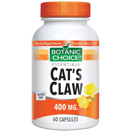 Botanic Choice Cat's Claw 400 mg Herbal Supplement Capsules