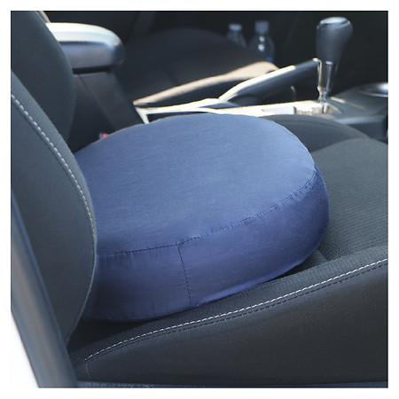 DMI Donut Inflatable Seat Cushion for Tailbone and Bed Sores, Donut Pillow  for Sitting, 16 Inches, Blue 
