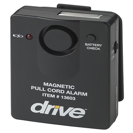 Drive Medical Tamper Proof Magnetic Pull Cord Alarm Black