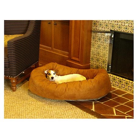 Majestic Pet Products Bagel Dog Pet Bed 32 inch Rust