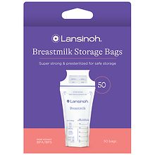 Breastmilk Storage Bags with Double Zipper Seal and Convenient Pour Spout  for Storing and Freezing Breastmilk,Self Standing