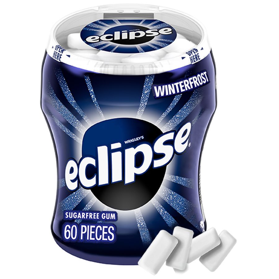 Eclipse Sugar-Free Gum, Spearmint - 8 packs, 18 pieces each