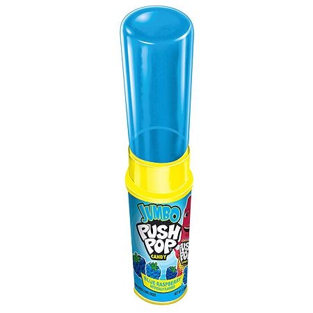 Topps Push Pop Jumbo Individually Wrapped Candy Lollipop Suckers
