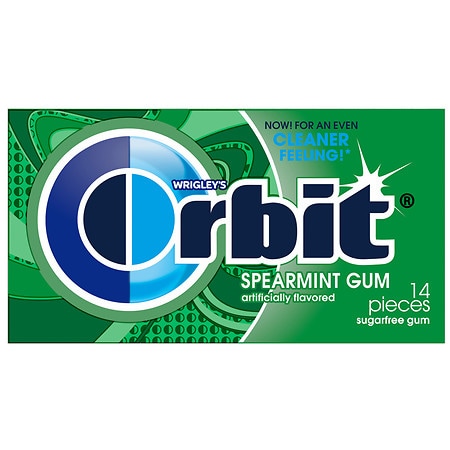 Orbit Spearmint Sugar Free Chewing Gum Spearmint
