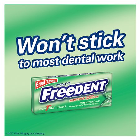 Acheter Freedent Chewing gum menthe verte sans sucres, 60 Dragées