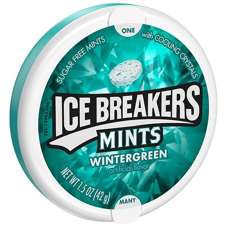 Ice Breakers Sugar Free Mints, Tin Wintergreen