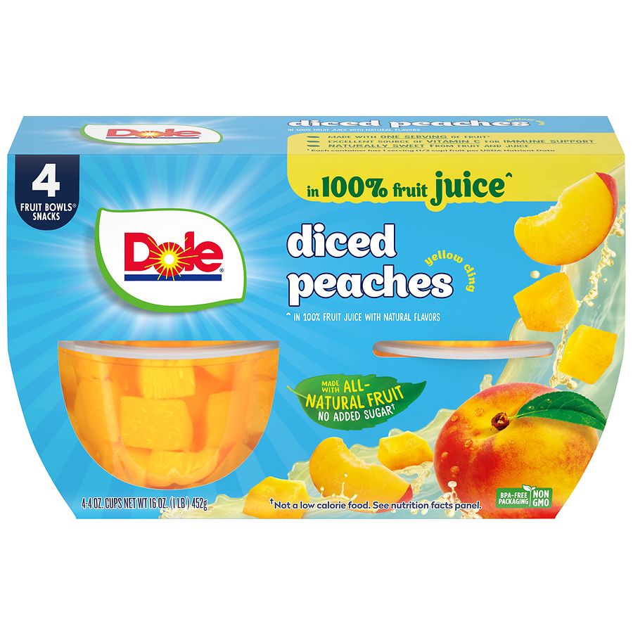 Dole Yellow Cling Sliced Peaches | Walgreens