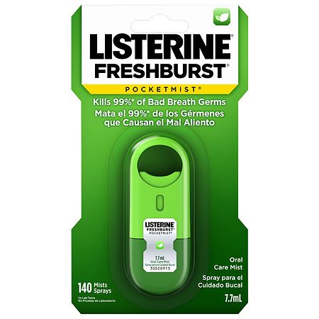 Listerine Pocketmist Fresh Breath Spray Mist Spearmint