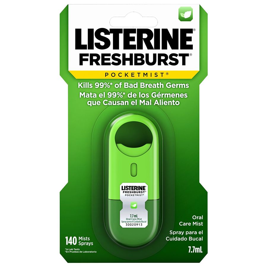 Listerine Pocketmist Fresh Breath Spray Mist Spearmint