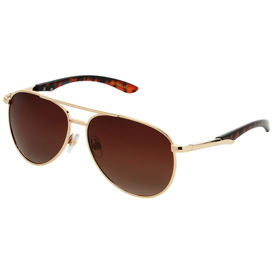 Foster Grant Polarized Sunglasses Gold | Walgreens