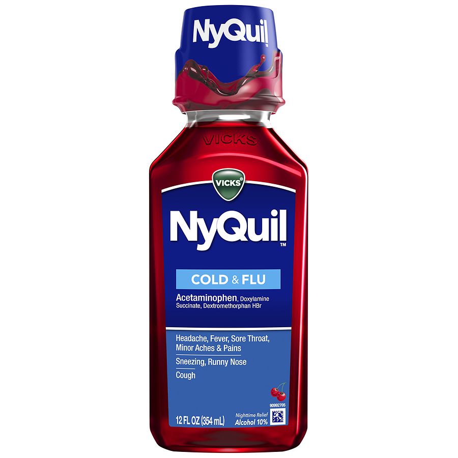 Vicks Nyquil Cold & Flu Relief Liquid Cherry